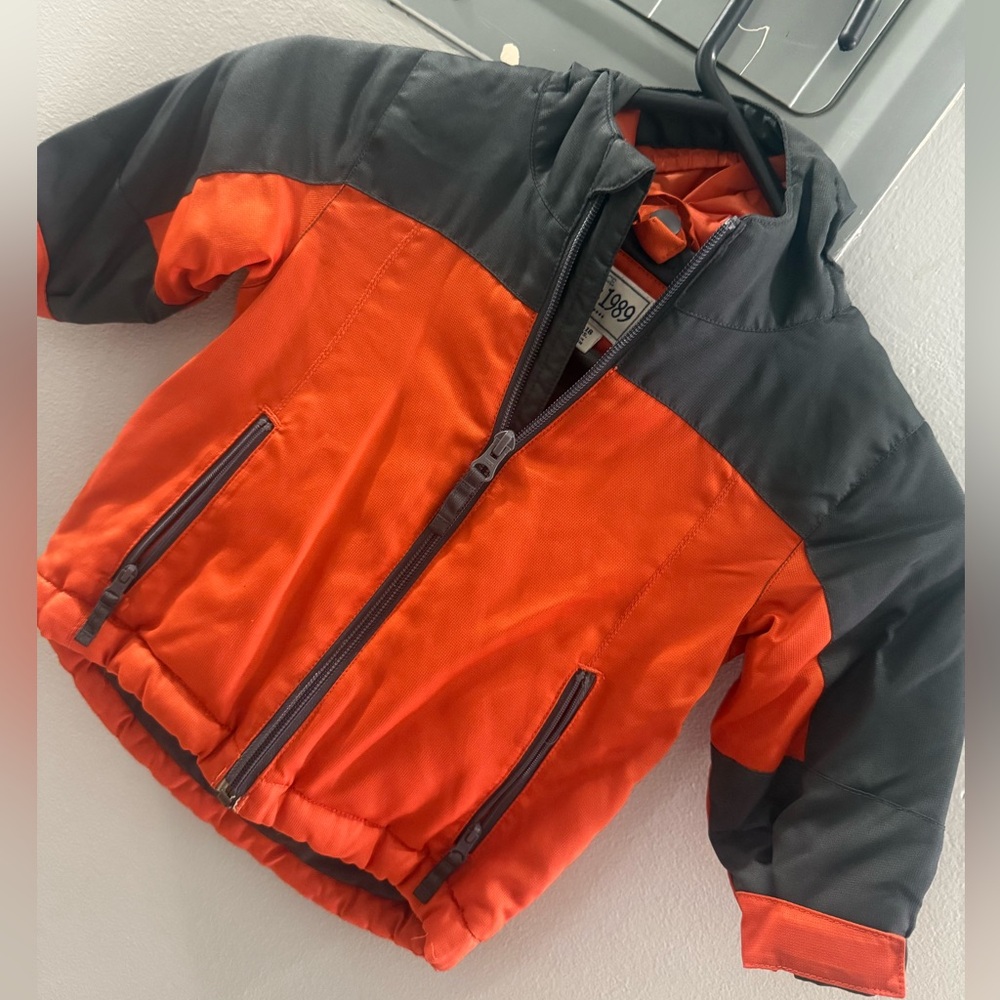 Place Orange and Dark Grey Toddler Jacket